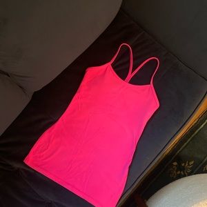 Lululemon power Y tank hot pink